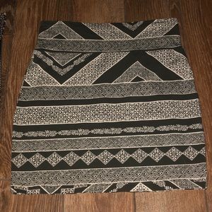 Green and cream Mini Skirts